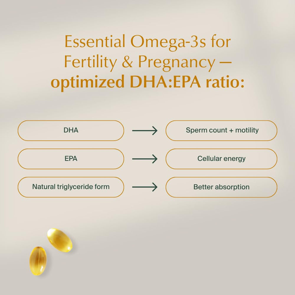 WeNatal Omega DHA+ label on bottle highlighting purity and sourcing