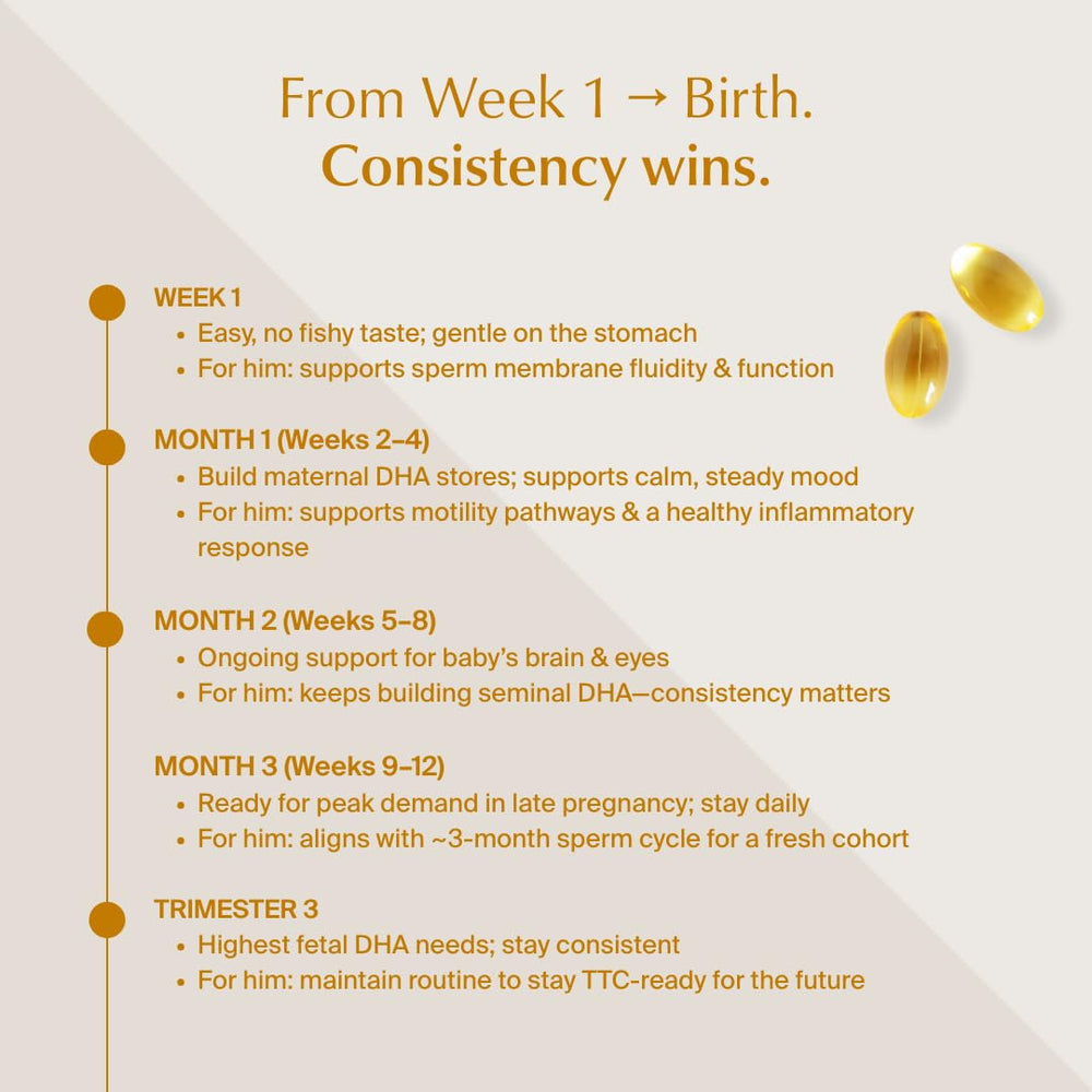 Pregnancy-support oriented use of WeNatal Omega DHA+ in daily routine