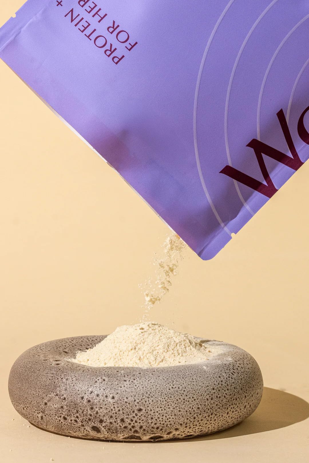 WeNatal Protein for Her front label highlighting choline and methylated folate