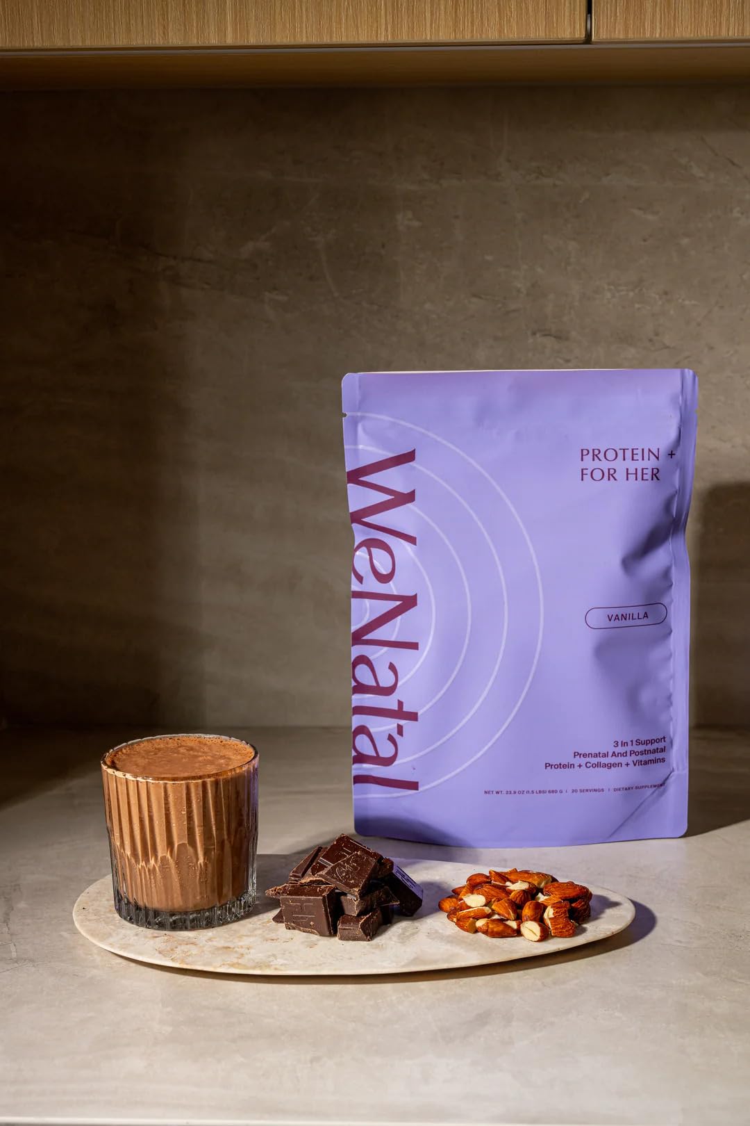 WeNatal Protein for Her tub ready for breastfeeding support during recovery