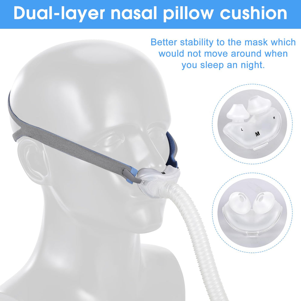 Wendycare nasal pillow cushion M size improves seal for comfortable nightly use