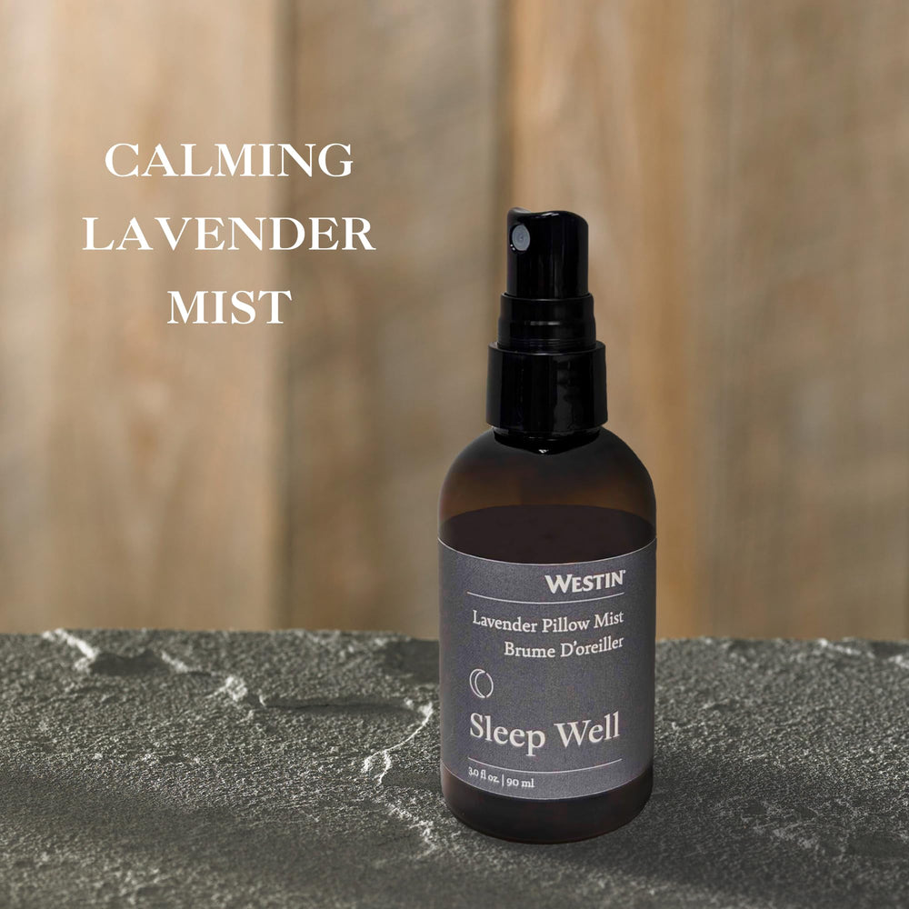 Westin Sleep Well Pillow Mist spray-action delivers a gentle mist for a serene night.
