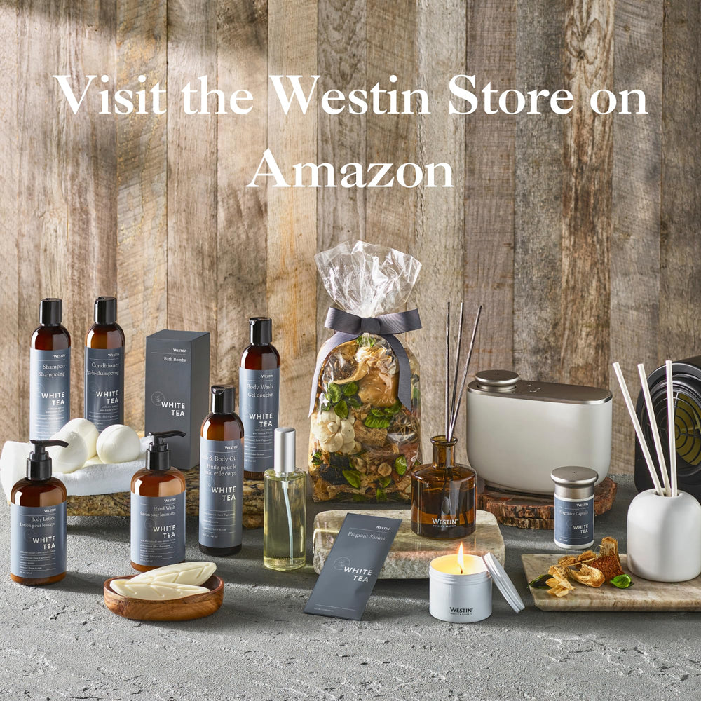 Westin Sleep Well Pillow Mist travel-size bottle supports calming routines away from home.
