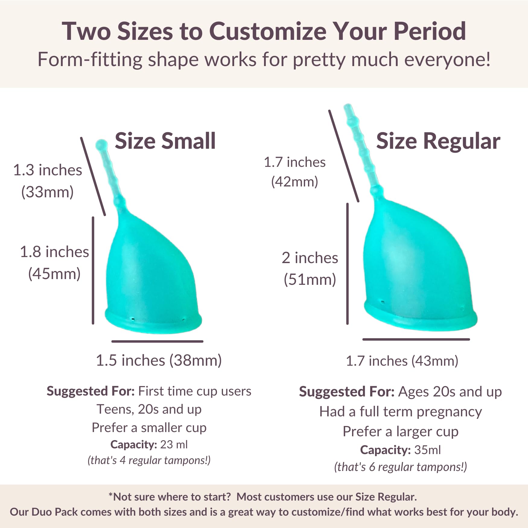 WEVOTOPIA Kind Cup Aqua Small packaging highlighting medical-grade silicone.