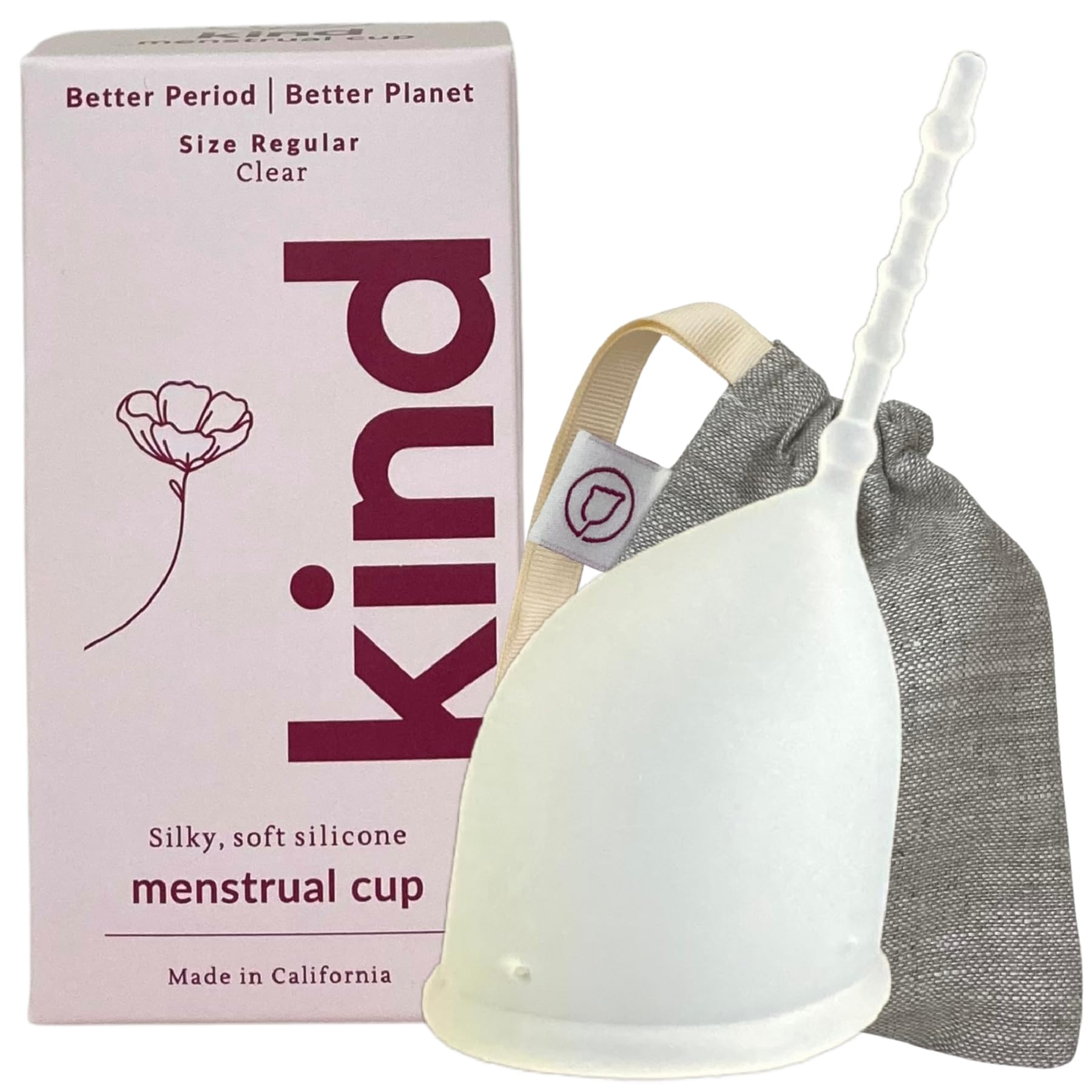 WEVOTOPIA Kind Cup shows ergonomic curve for comfortable daily wear.