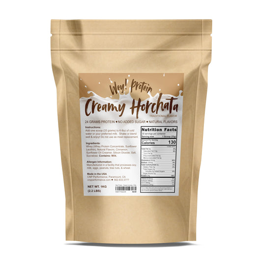 Wey! Horchata bottle with authentic cinnamon notes and zero added sugar for post-workout refreshment.
