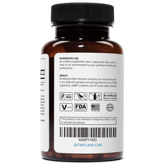 Weyland Lithium Orotate packaging highlighting USA manufacturing and quality sourcing.