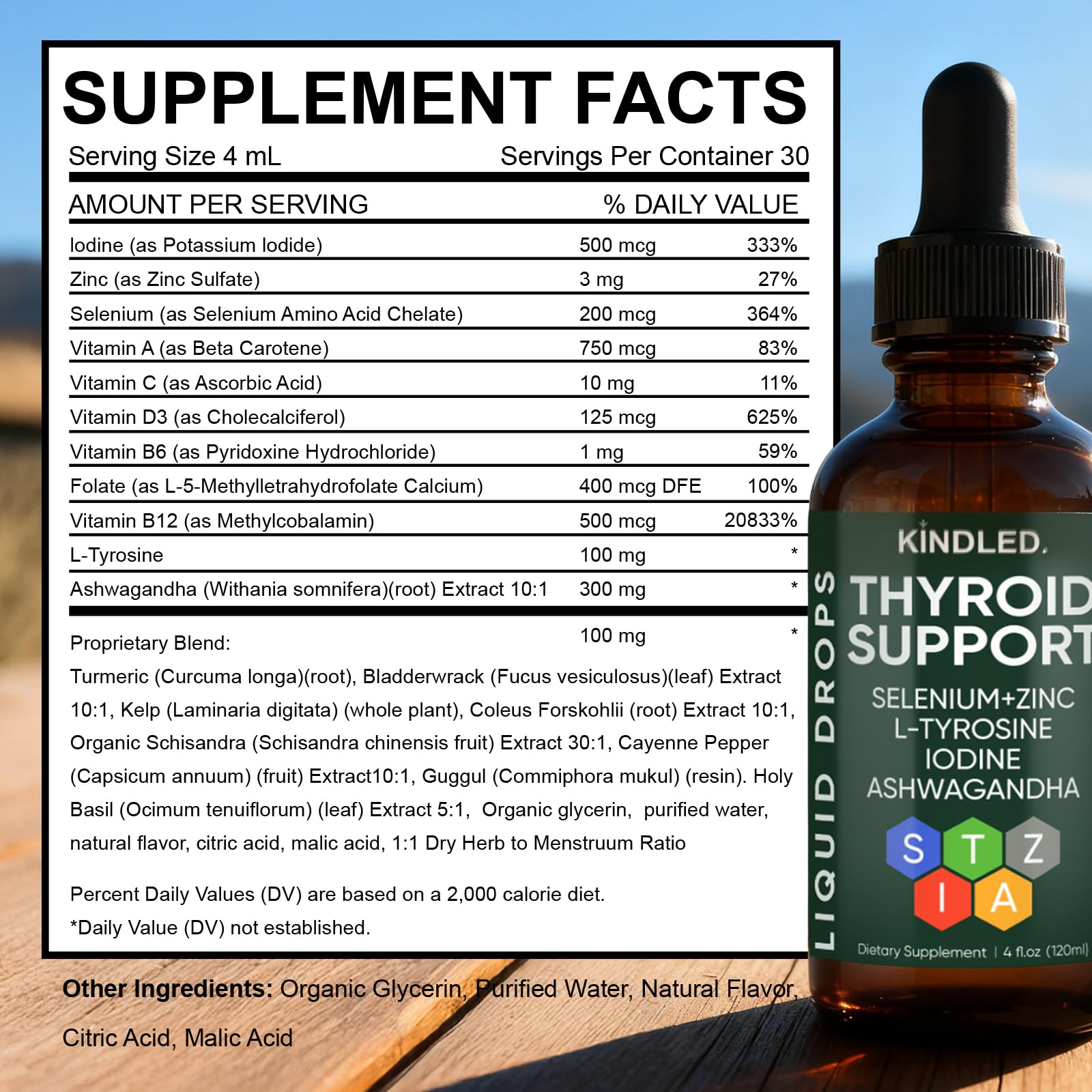 Calm, focused daily routine with Kindled Thyroid Drops.