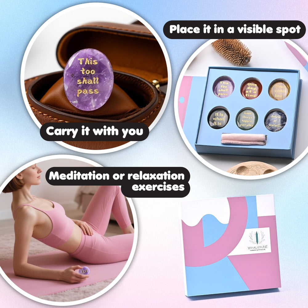 WHAL&YUNE worry stone obsidian grounding during yoga and mindfulness