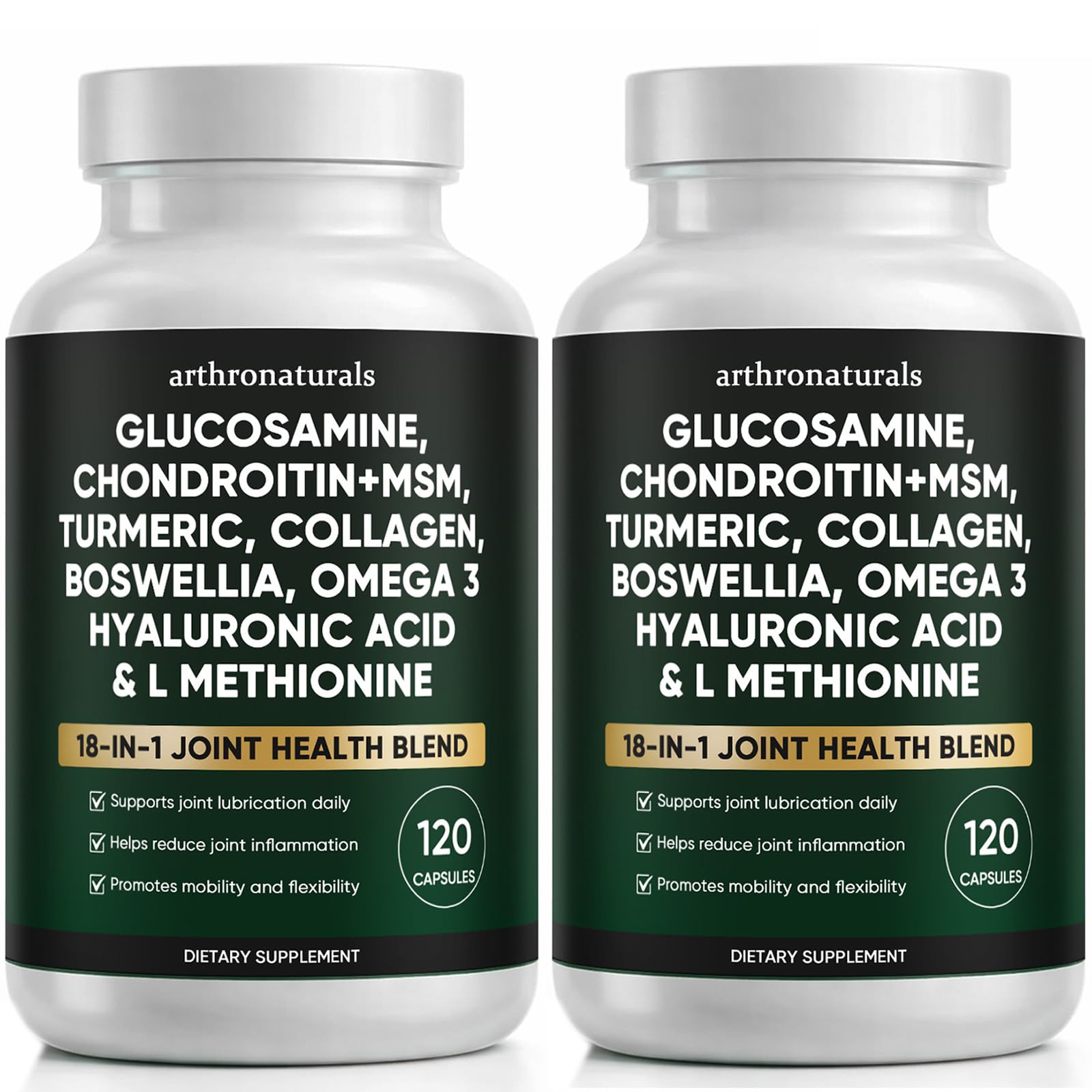 WHDEOW ArthroNaturals capsules bottle front view for daily joint care