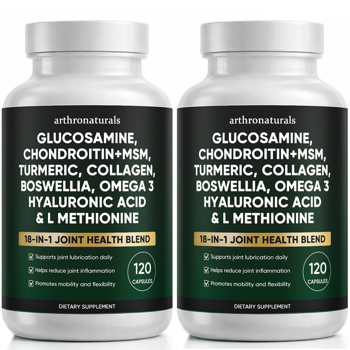 WHDEOW ArthroNaturals capsules bottle front view for daily joint care