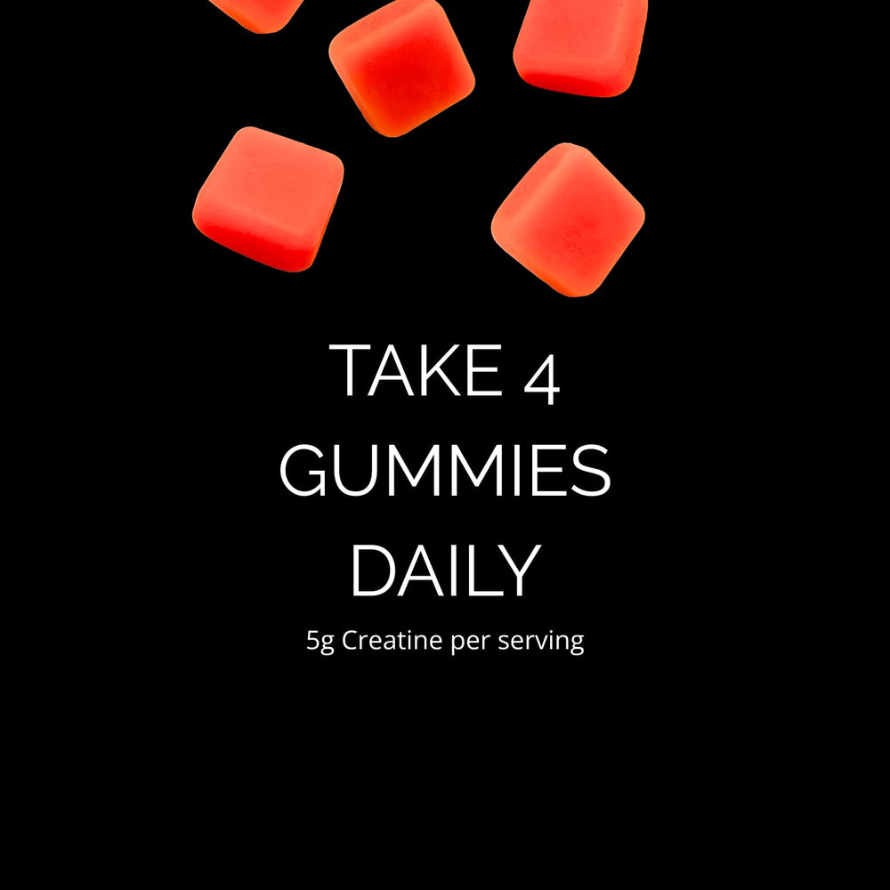 Whippy Brands Creatine Gummies strawberry watermelon flavor for on-the-go fueling