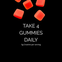 Whippy Brands Creatine Gummies strawberry watermelon flavor for on-the-go fueling