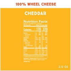 Whisps Cheddar close-up highlights crunchy texture and protein-rich snack.