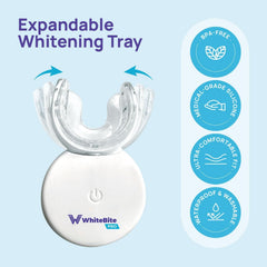 Whitebite Pro wireless design for comfortable, clutter-free whitening.