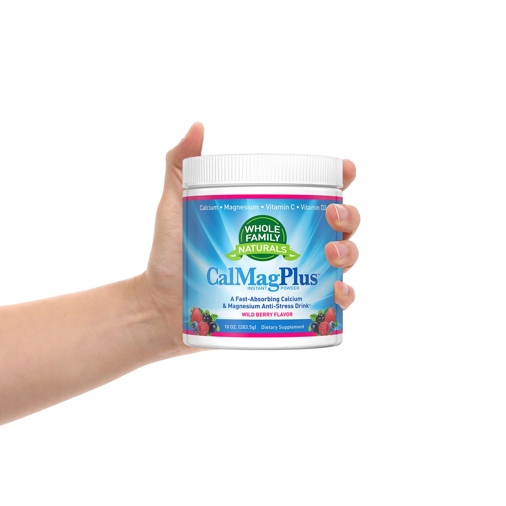 CalMag Plus dissolving in hot water with a beet juice tint for color
