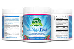 Gluten free and non GMO CalMag Plus powder packaging signals clean nutrition