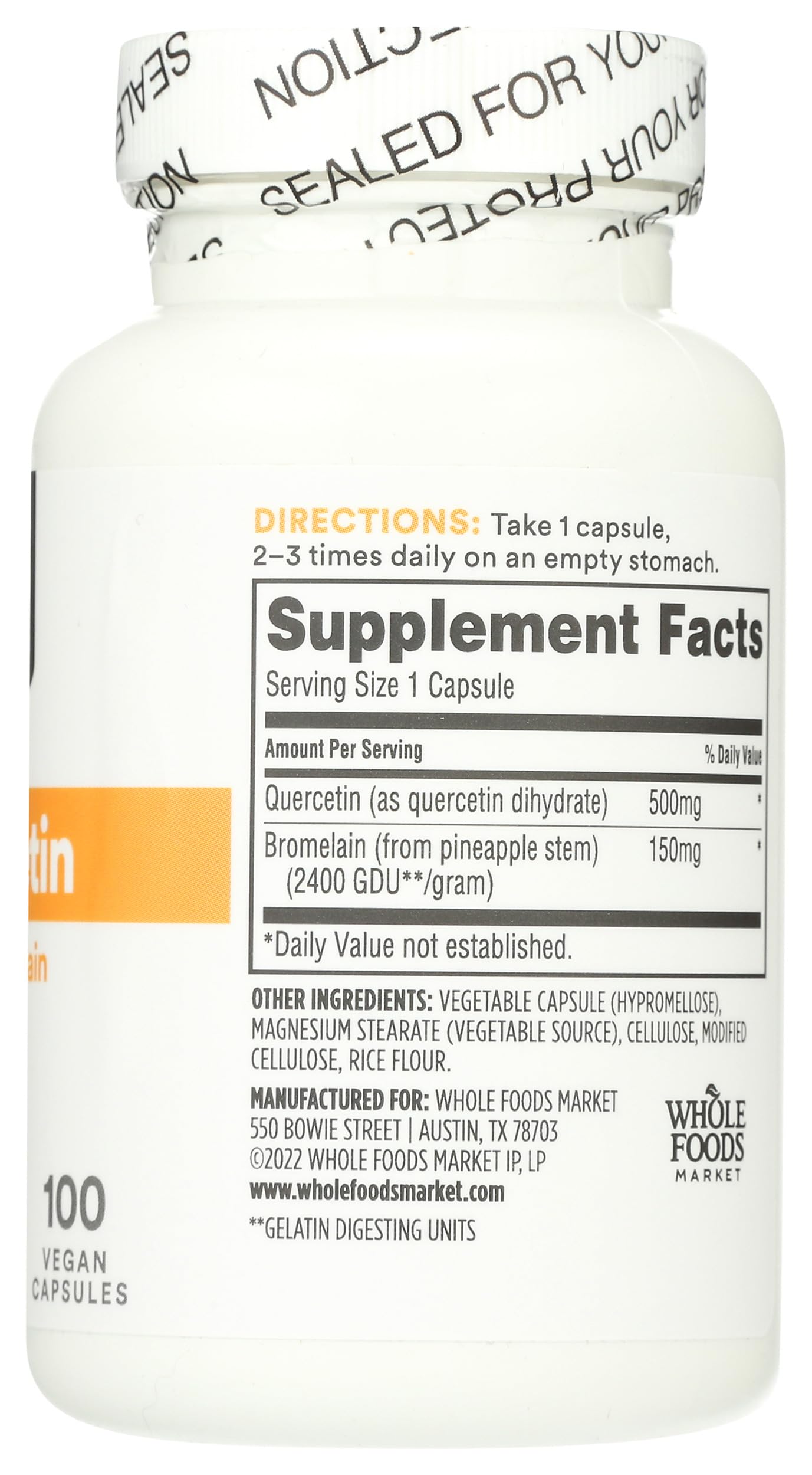 Pouring capsules demonstrates easy daily intake ritual