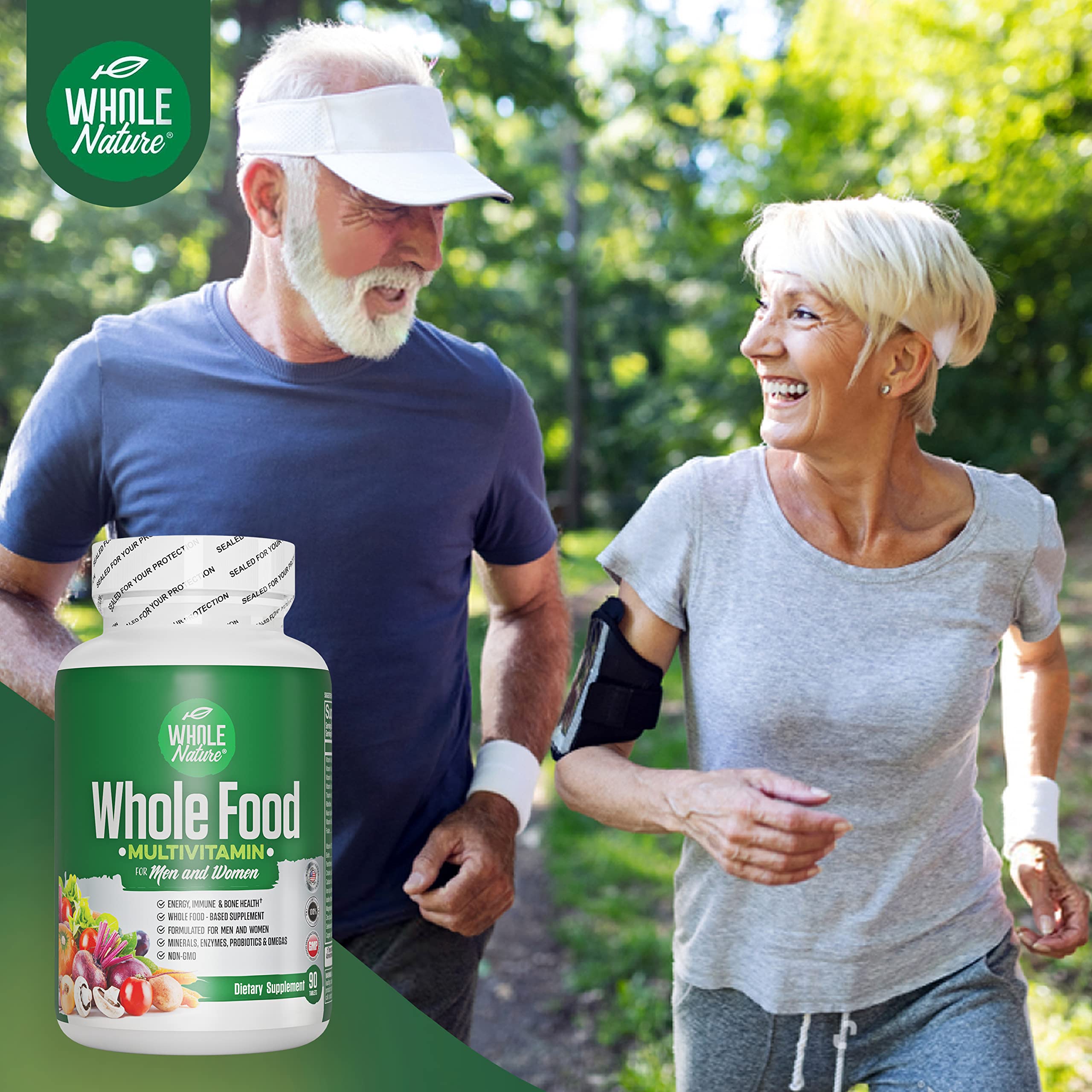 Whole Nature made in USA seal indicating quality and safety.