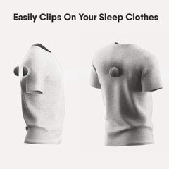 Whole Nights anti-snoring-device wearable helps encourage side-lying without heavy hardware.