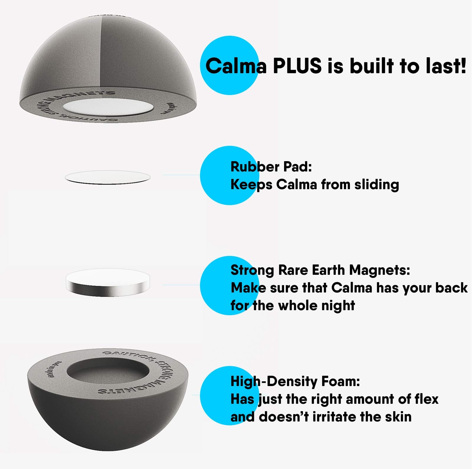 Whole Nights clothes-attachment keeps the device secure during night movements.