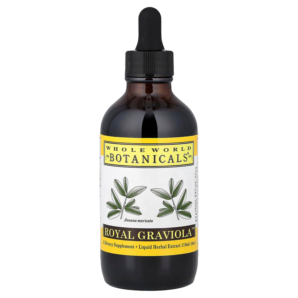 Whole World Botanicals Graviola liquid extract bottle for daily wellness support