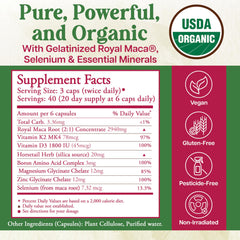 Royal Maca Bone capsules by Whole World Botanicals for convenient daily use
