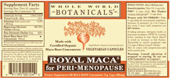 Royal Maca capsules close-up showing supplement form for peri-menopause support