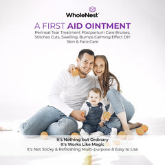 WholeNest Balm and Spray duo shown for daily postpartum care.