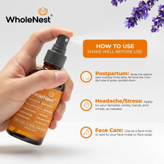 WholeNest Honey Lavender Magic Balm close-up for gentle healing of delicate skin.