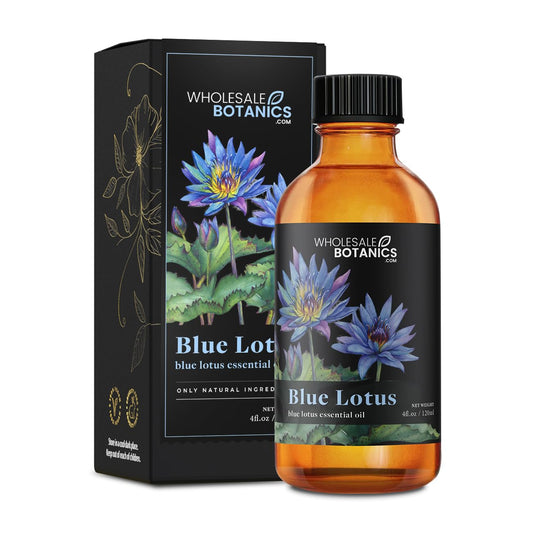 Wholesale Botanics Blue Lotus essential oil bottle for aromatherapy and mood enhancement