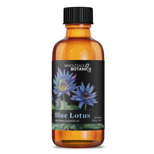 Blue Lotus Essential Oil in diffuser setup showing room aroma potential