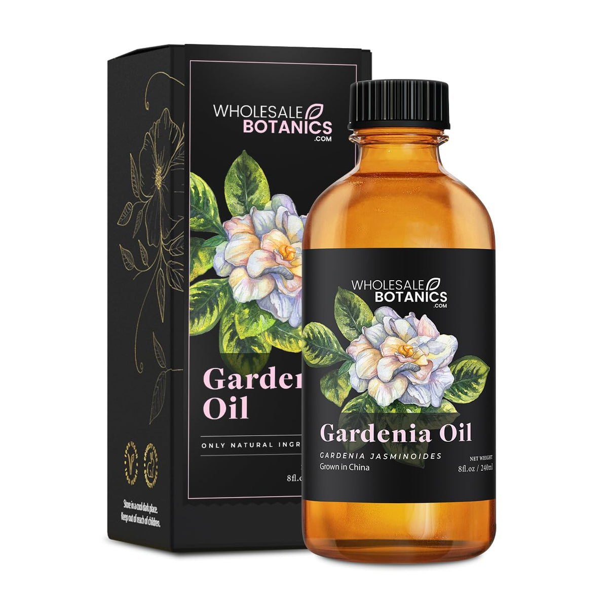 Wholesale Botanics Gardenia oil bottle; premium aroma for diffusers and blends.