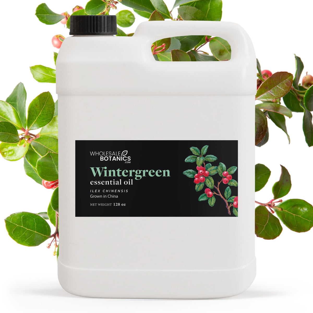Wholesale Botanics Wintergreen essential oil pour, a clean aroma for DIY blends.