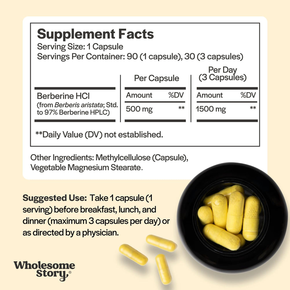 Wholesome Story barberry extract Berberine ingredient highlights plant-based sourcing