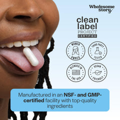 Wholesome Story clean-label packaging communicates transparency and quality for users.