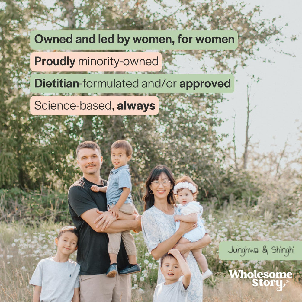 Wholesome Story DIM SGS packaging front conveys clean label and 60-day supply.