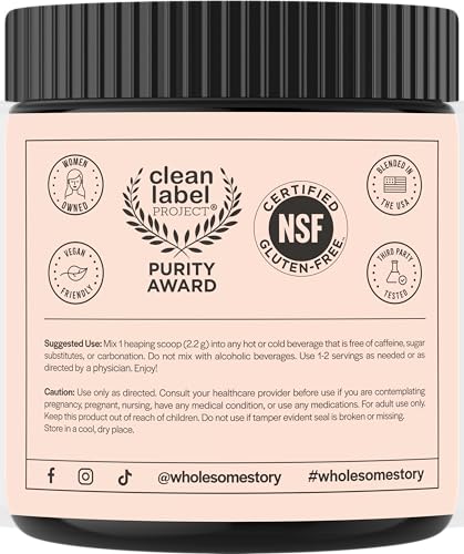 Wholesome Story Myo-Inositol D-Chiro-Inositol powder mixing into a smoothie for convenient use.