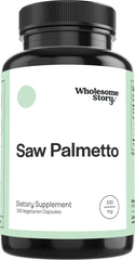Wholesome Story Saw Palmetto bottle cap showing easy daily use