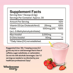 Wholesome Story Vitamin D3 bottle suggesting mood and metabolic support.
