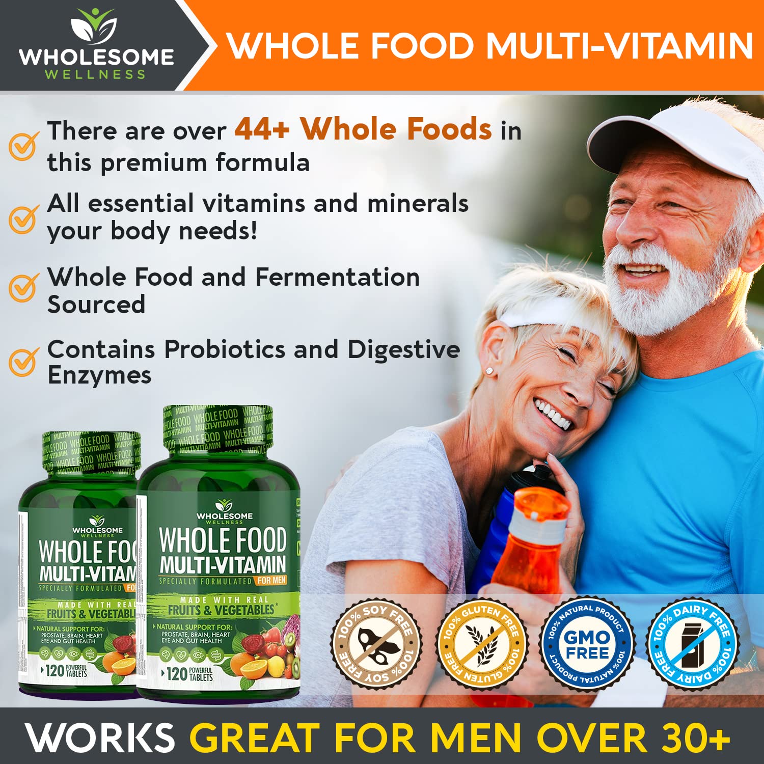 Wholesome Wellness digestive enzymes and probiotics for gut comfort