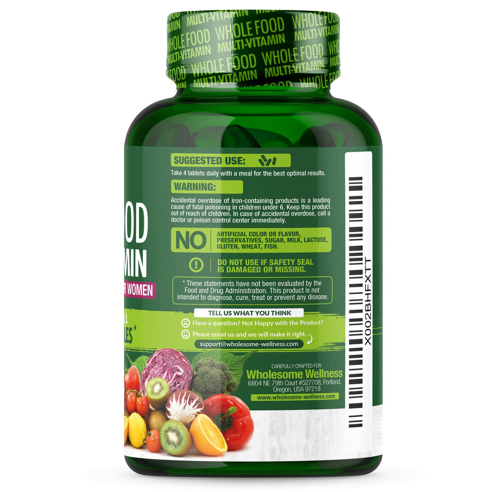 Wholesome Wellness made in USA seal on bottle highlights quality