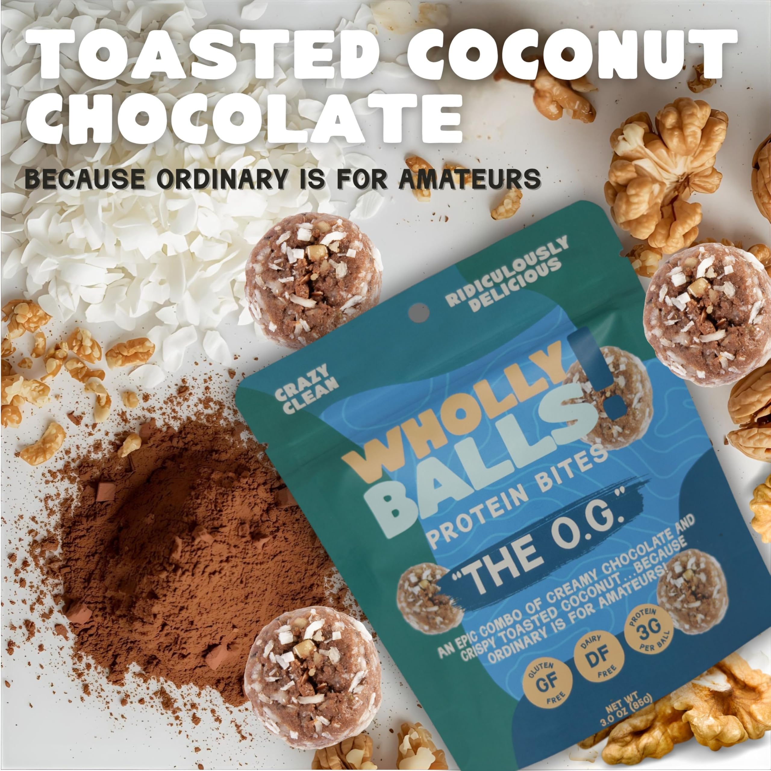 Wholly Balls Cinnamon Vanilla bites—gluten-free, satisfying midday snack.