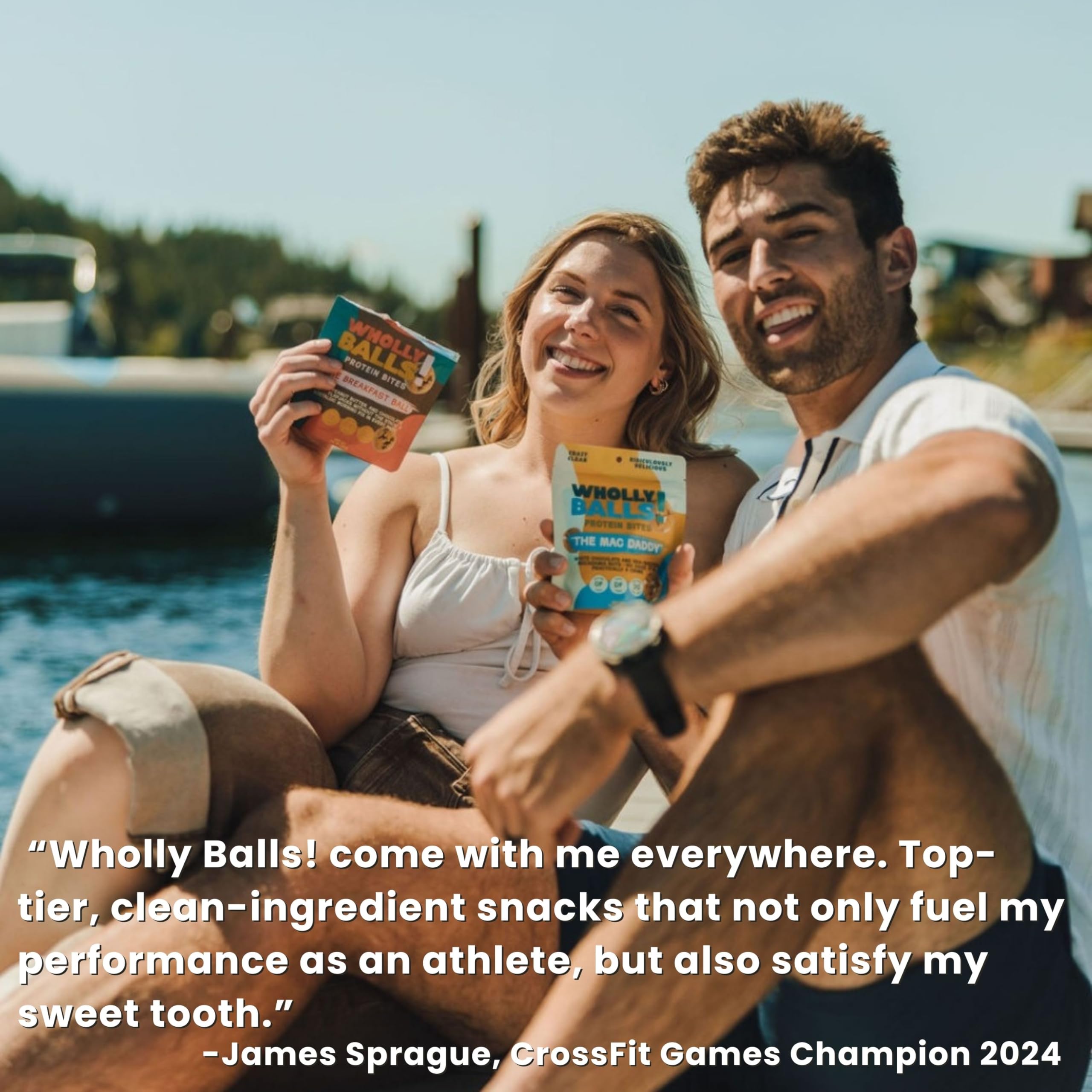 Wholly Balls Berry Dream bite, flavorful on-the-go energy