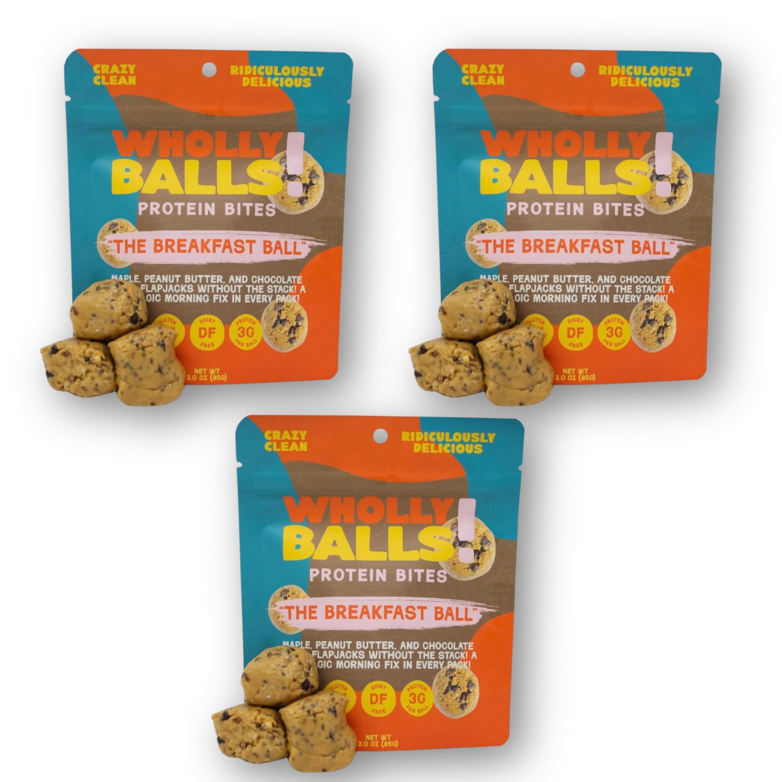 Wholly Balls Chocolate Protein Bite, a high-protein snack for workouts