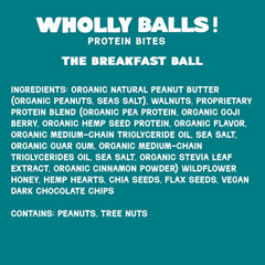 Wholly Balls Cinnamon Vanilla bite, gluten-free treat for cravings