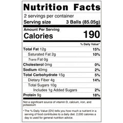 Wholly Balls Protein Bites Rocky Roadie texture-closeup highlights chewy center and chocolate aroma.