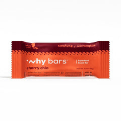 Why Bars Cherry Chia ingredients showcase simple plant-based fuel.
