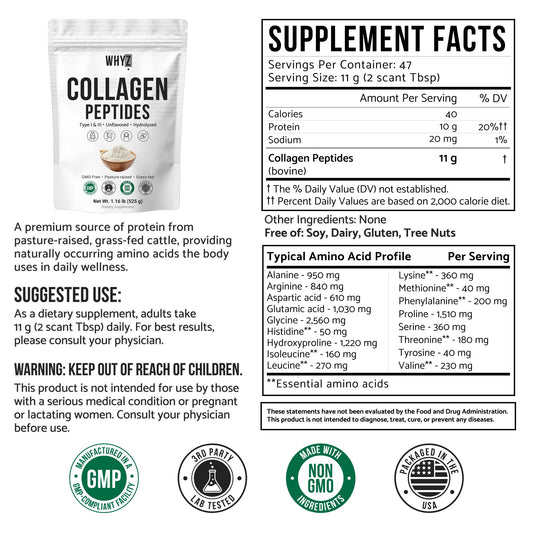 WHYZ collagen powder scoop for precise servings