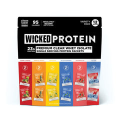 WICKED Protein Clear Whey Ice Pop—23g protein for post-workout recovery.